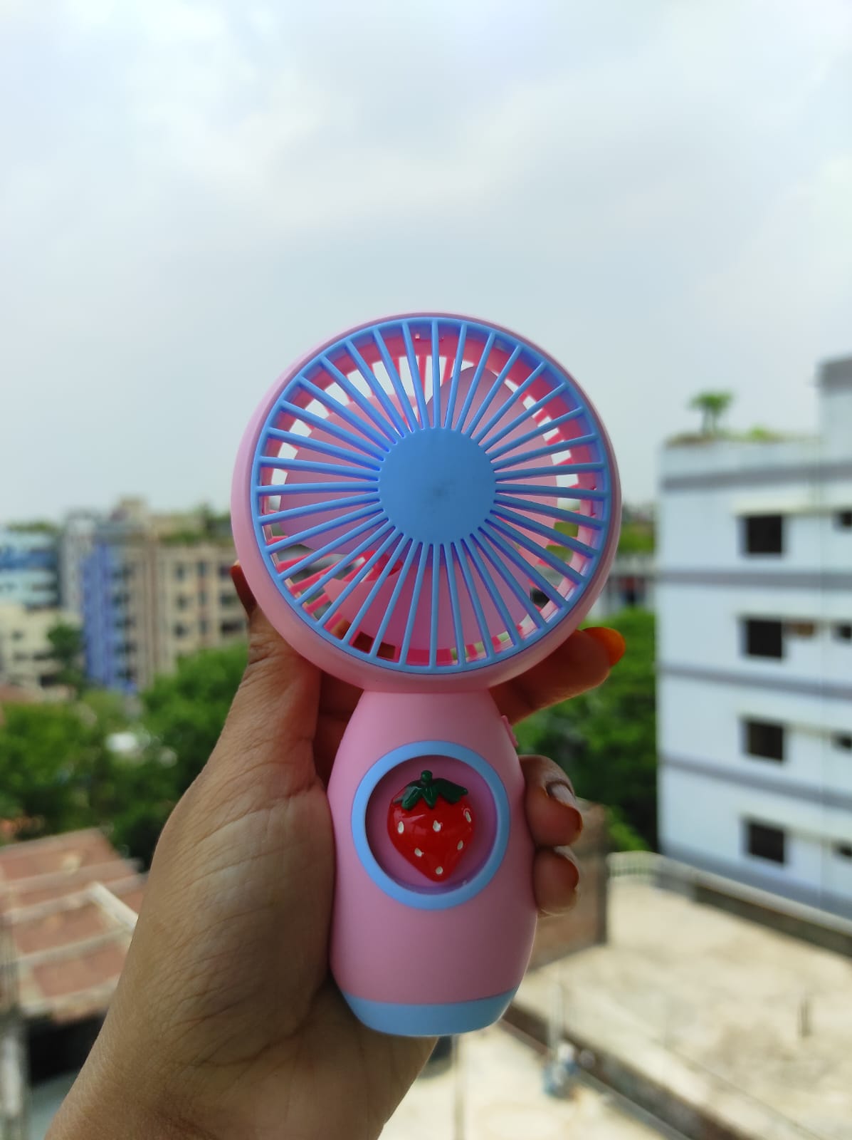 Stylish USB Handheld Fan Mini Wind Power Convenient Rechargeable Fan High Quality Portable Student Office Cute Small Cooling Face Mini Fans. 