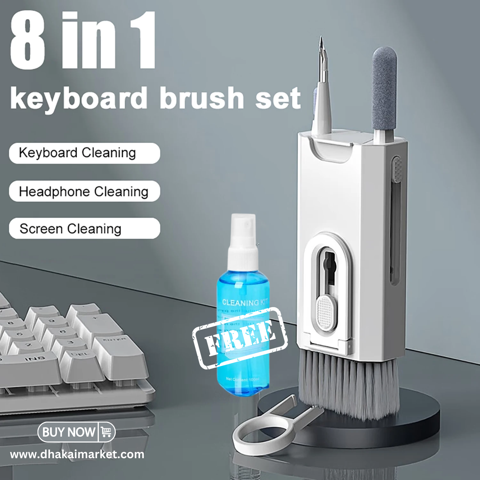 20in1 Electronics Cleaner Kit Keyboard Cleaner Kit, Portable Multifunctional Cleaning Tool