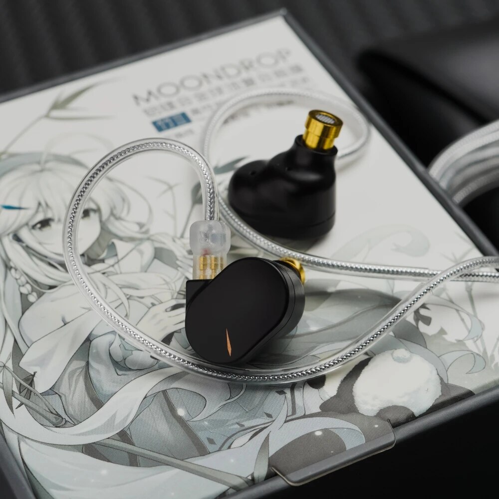 MOONDROP CHU II / CHU 2 Performance Dynamic Driver Earphone IEMs Interchangeable Cable In-Ear Headphone HiFi Music Earbuds. 