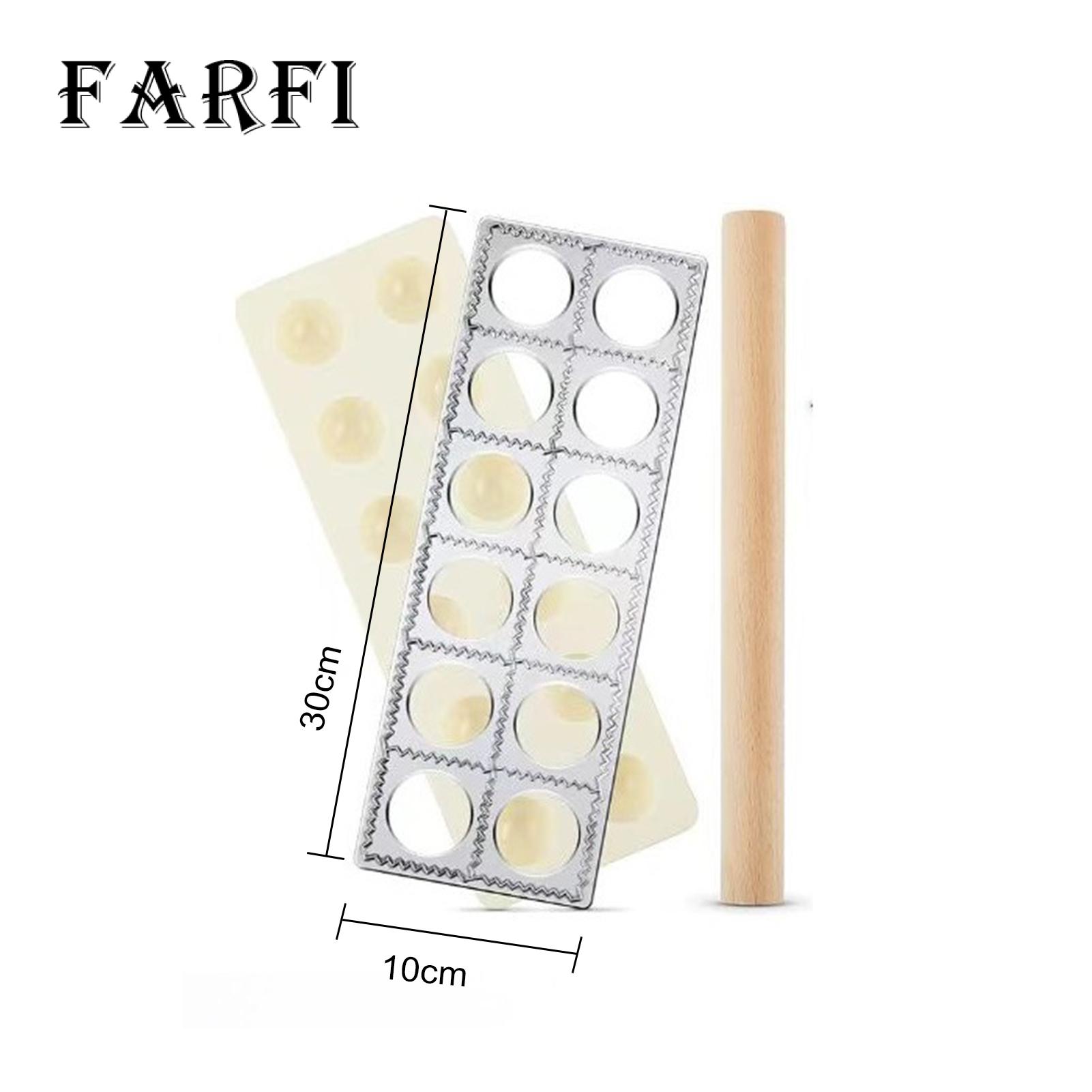 Dumpling Maker Authentic Pasta Making Tools Set for Dumplings Ravioli Pierogi Professional Tortellini Maker Press Mold Kit for Perfect Homemade Pasta Easy to Use Rolling Pin Included Easy-to-use Pasta. 