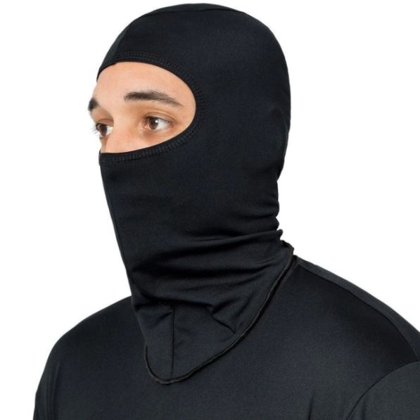Bandana Face Cover Ear Hanging Scarf Unisex - Black. 