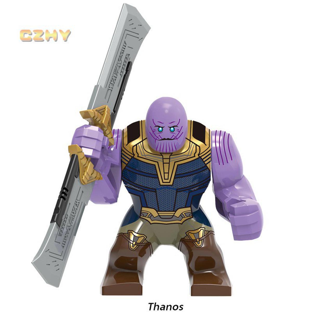 READY STOCK  Big Size Hulkbuster Large Hulk Thanos Minifigure Venom Spiderman Building Blocks Toys