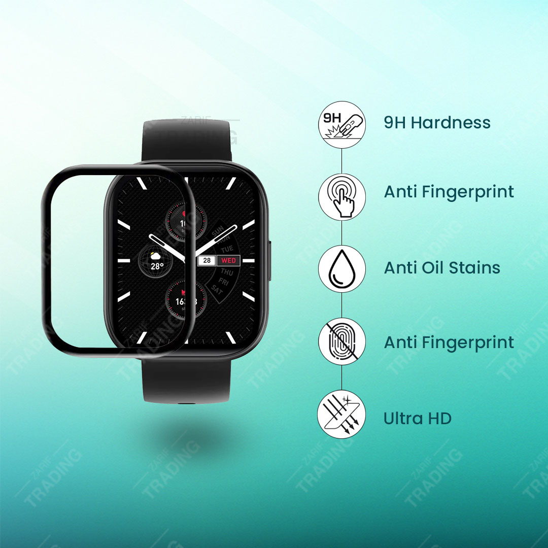 Colmi P68 Smart Watch Full Coverage Plastic Screen Protector. 