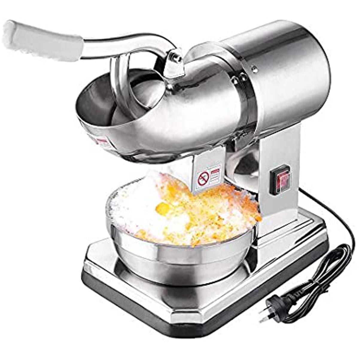 Stainless Steel Rustproof Electric Ice Crusher Maker Shaver Machine Snow Cone Commericial MakerHome Fastfood Stores.. 