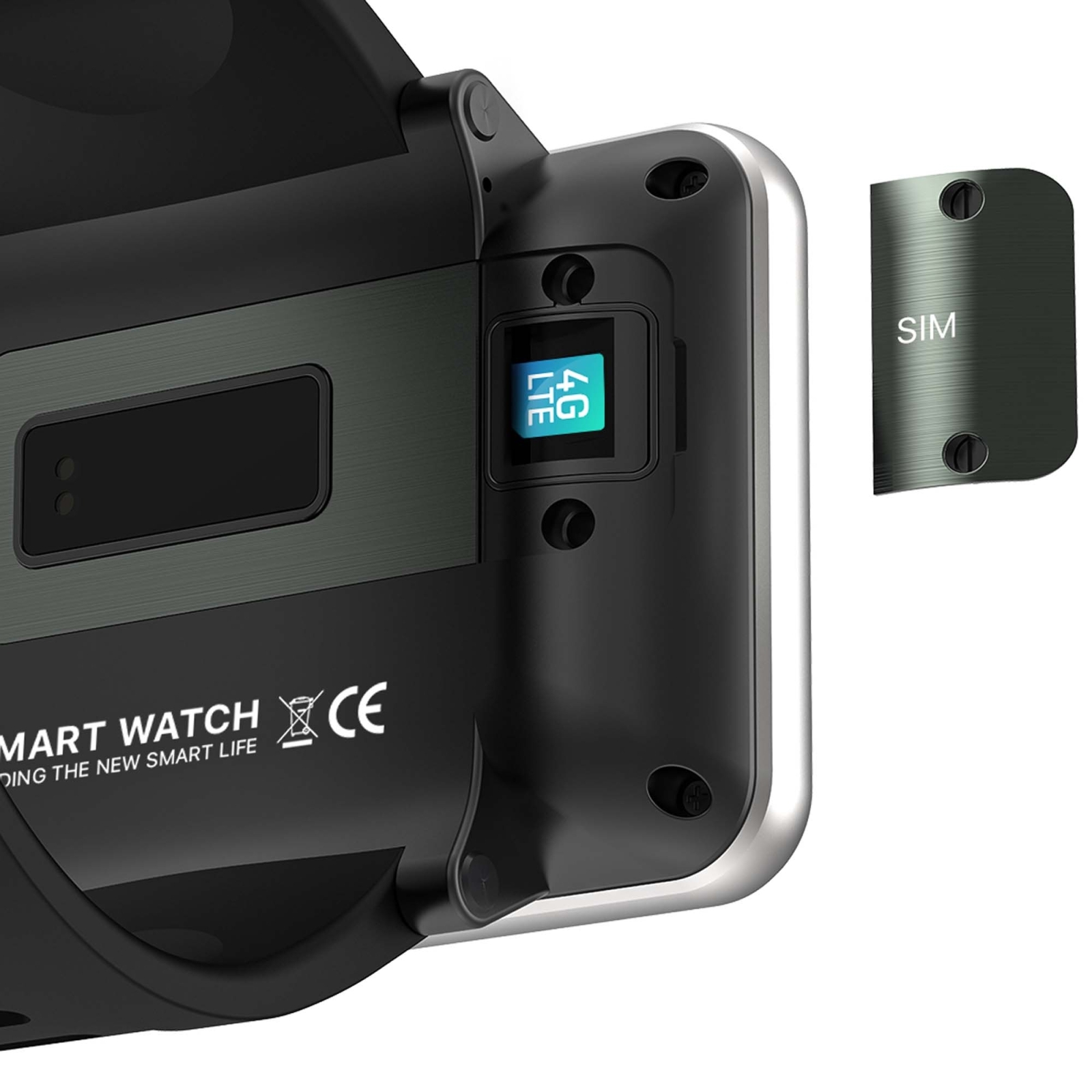 DM100 2.86 inch IPS Full Screen Sport Watch, Support Independent Card Insertion / Multiple Sports Modes / Heart Rate Monitoring / Step Counting RAM 1GB+ROM 16GB. 