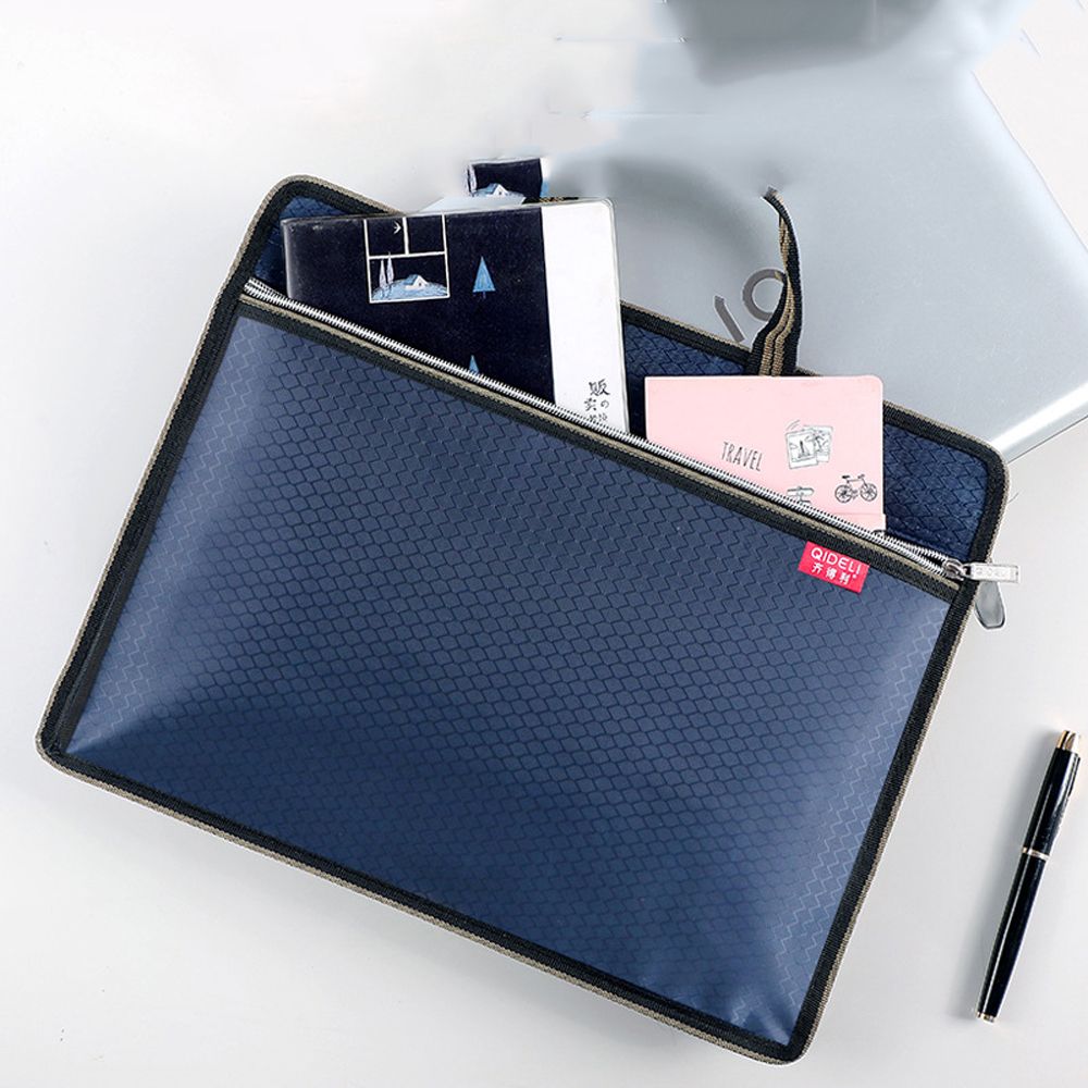 THE IDOL Waterproof High Capacity Filing Products Student Portfolio Bag Conference Bag Organizer Bag Business Handbag File Organizer Package Business Storage Bag A4 File Bag Briefcase Canvas. 