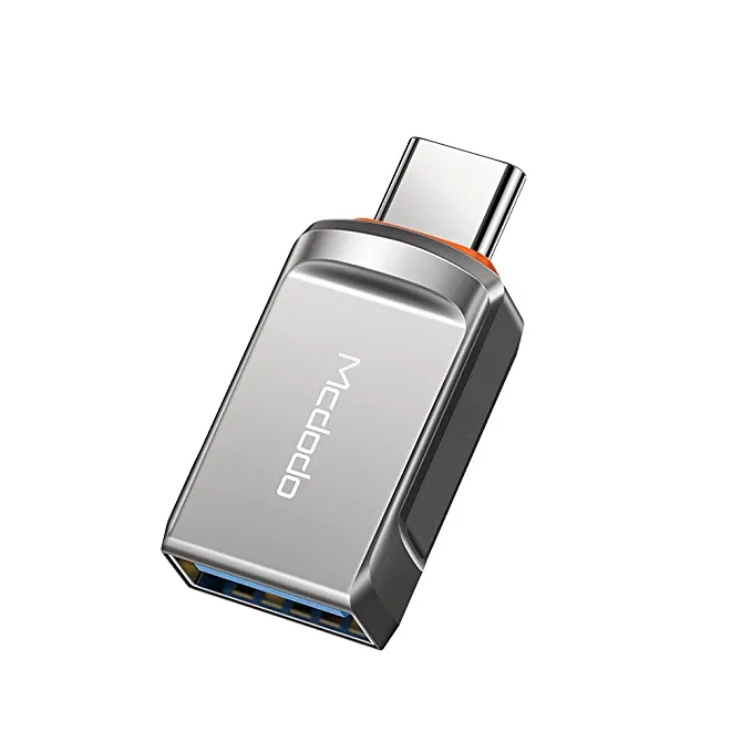 MCDODO USB-A 3.0 to Type-C Fast Transmission OTG Adapter for ,mcbook,i-pad.other Type Divice Dark Grey