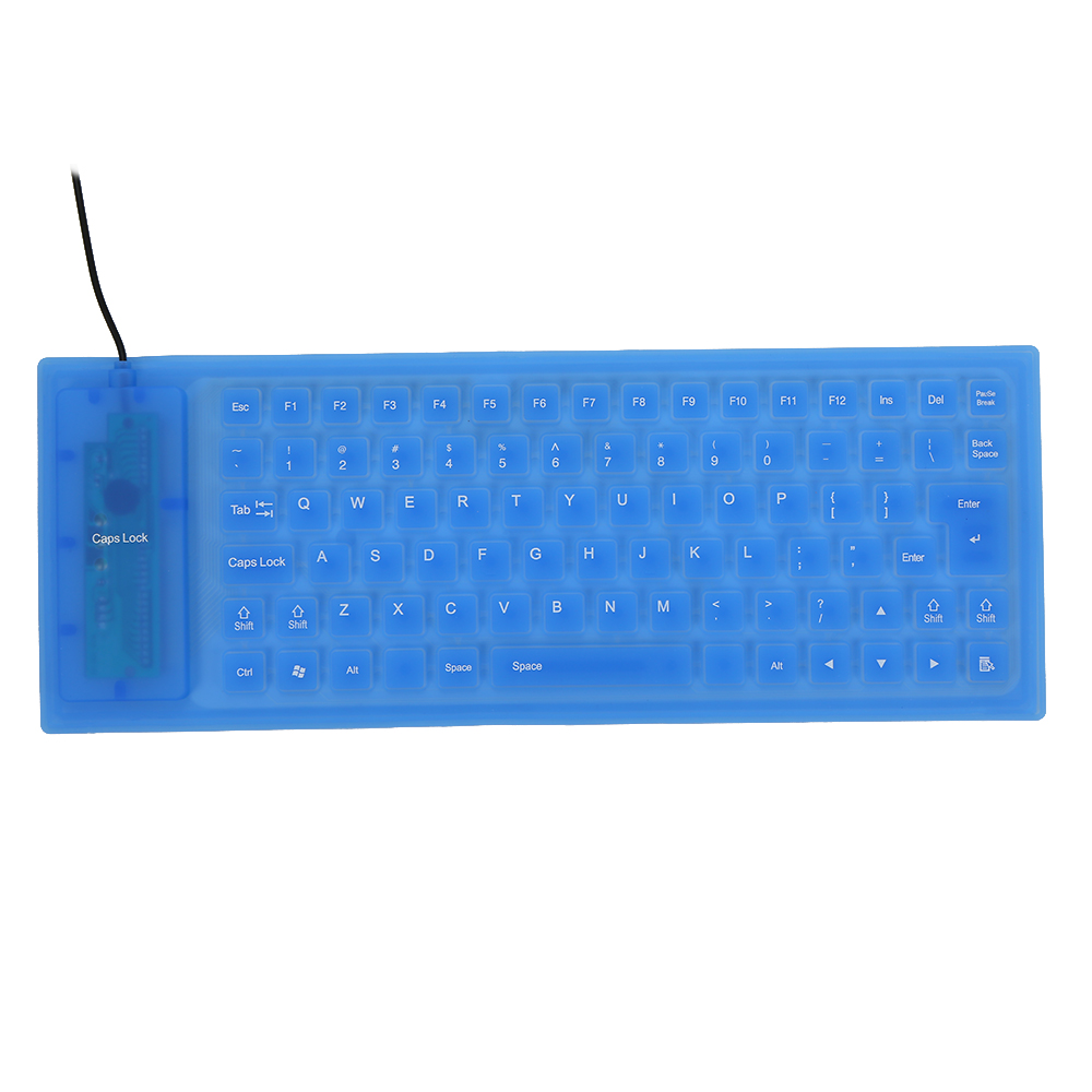 HXSJ 85 Keys Flexible Keyboard USB Interface Foldable and Portable Dustproof Waterproof Quiet. 