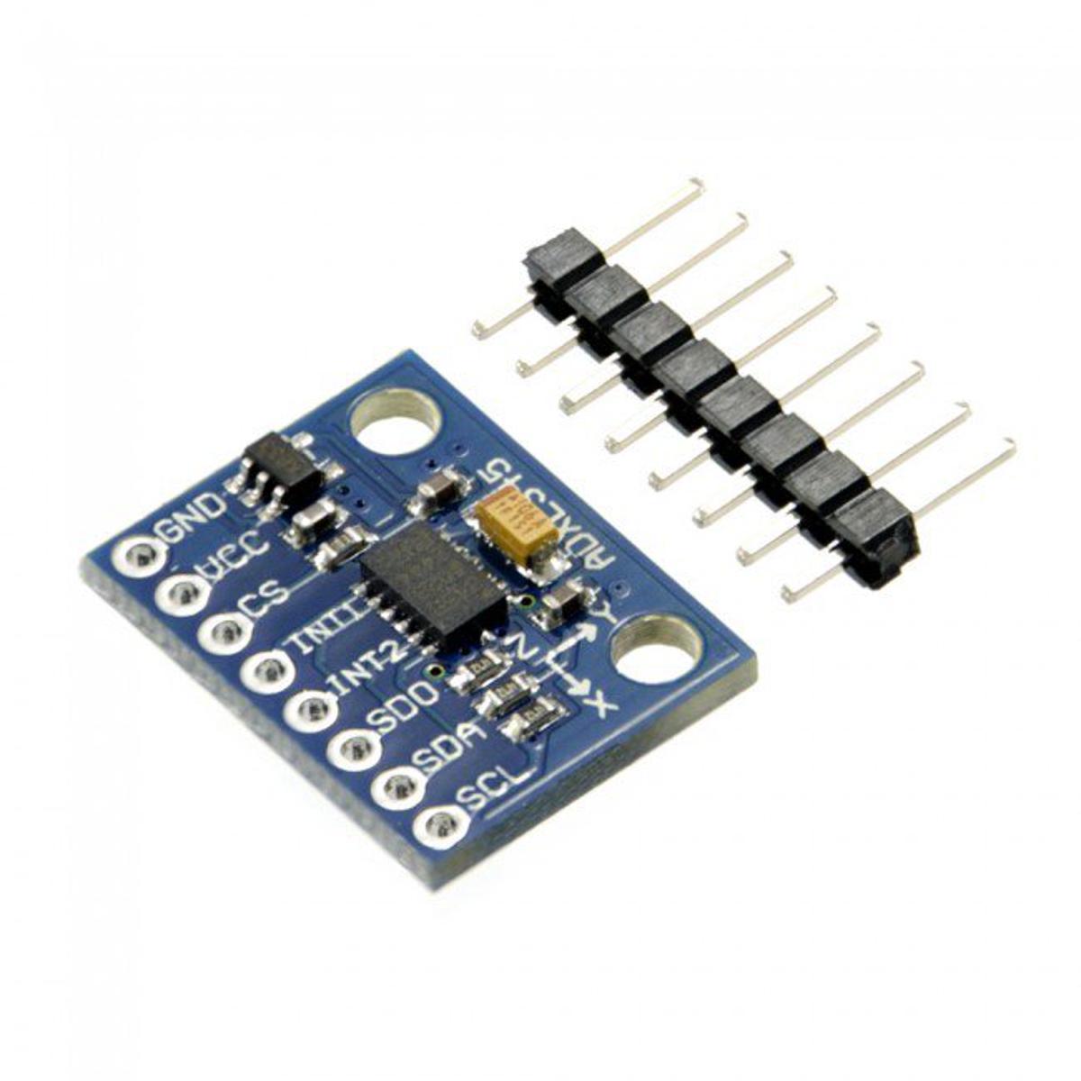 GY-291 ADXL345 ADXL 345 3-Axis Digital Accele-rometer Module Accel-eration Of Gra-vity Ti-lt Module IIC/SPI Trans-mission Triple Ax-is Acceler-ometer Module I2-C Interface Electrical Circuitry & Parts