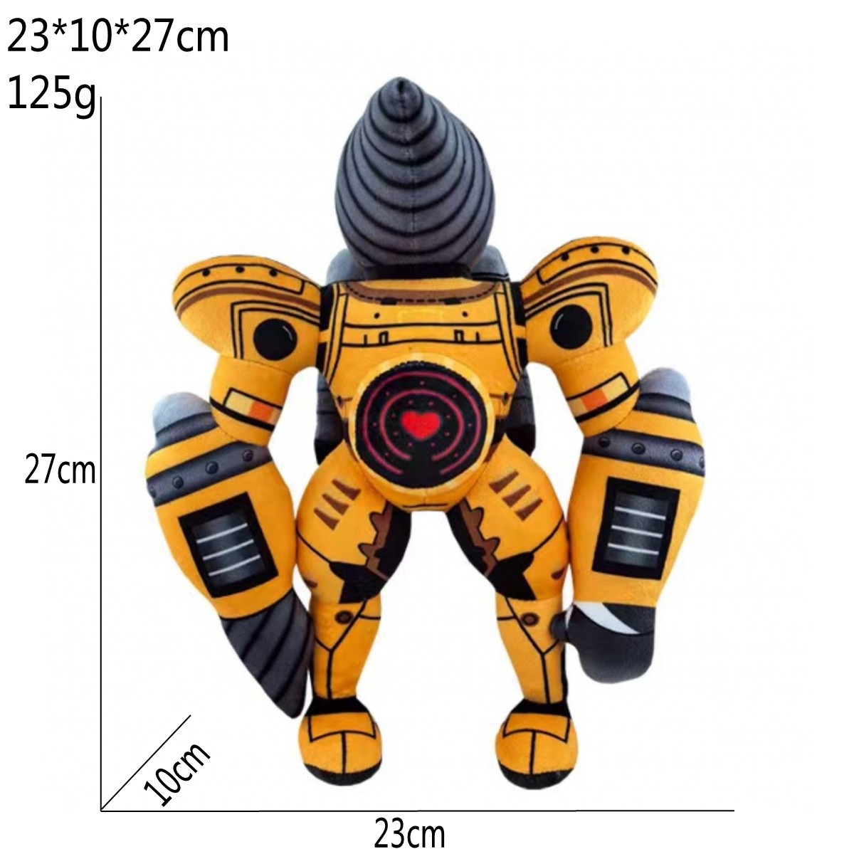 Cross-Border New Products skibidi toilet plush Toilet Man Electric Drill Man Titan Man Plush Toy Doll. 