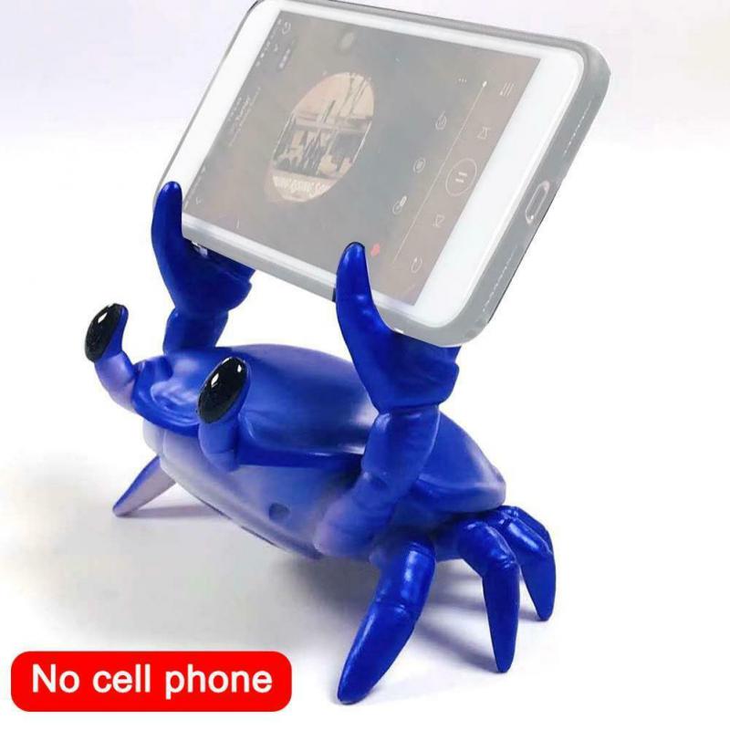 1/2/3PCS Crab Mini Wireless Speaker with Mobile Phone Holder pen holder Weightlifting Crab Desktop Stand Stereo. 