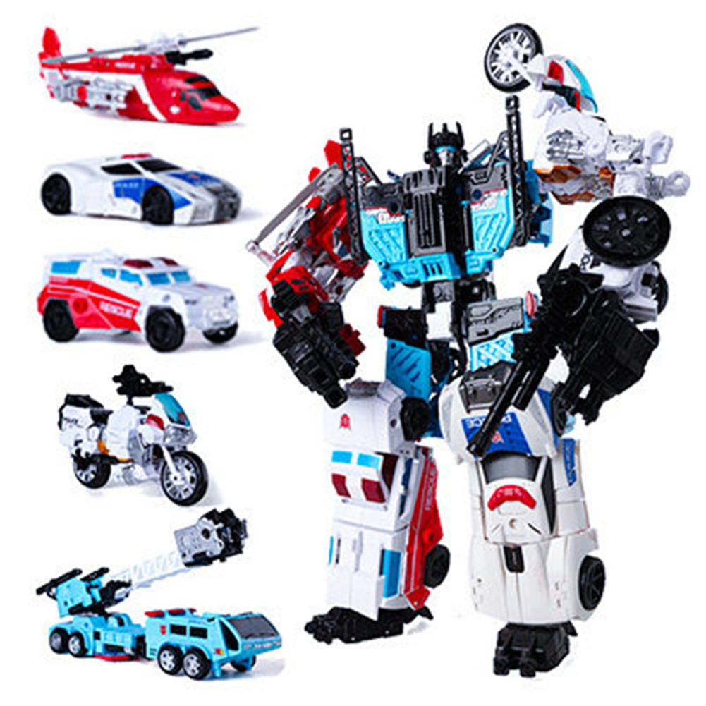 GC 5 In 1 Robots Car Transformation Toys Anime Action Figure KO G1 Robot Combination Robot Model For Kids. 