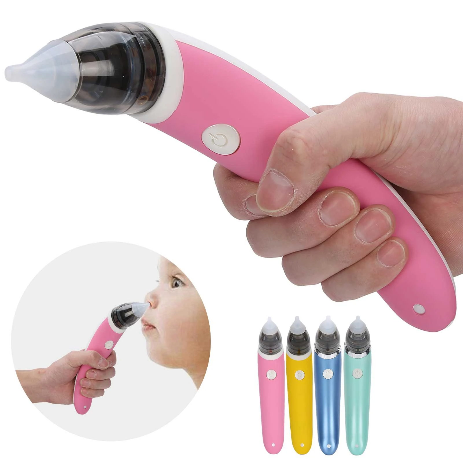 Multi Function Baby Electric Nose Cleaner Low Noise Design Nasal Aspirator with 5 Gears Alpha Bridge