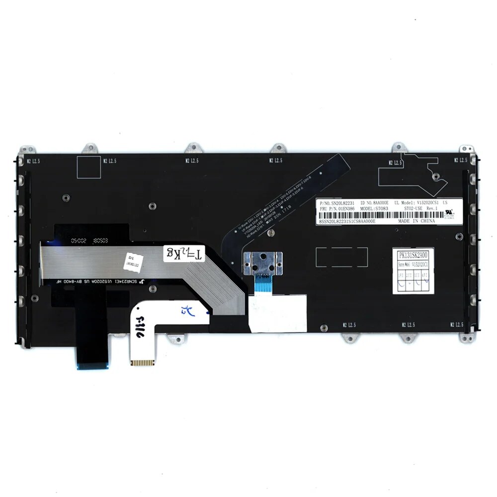 New Original English Backlit keyboard For Lenovo ThinkPad Yoga 370 US Backlit keyboard FRU 01AV675 01EN386. 