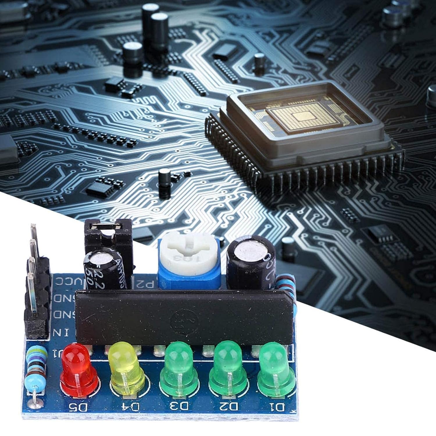 KA2284 Power & Audio Level Indicator Module KA2284 Power Level Indicator Battery Indicator Pro Audio Level Indicator Module KA2284 Sound Level Indicator 3.5V-12V LED Battery Indicator Adapters. 