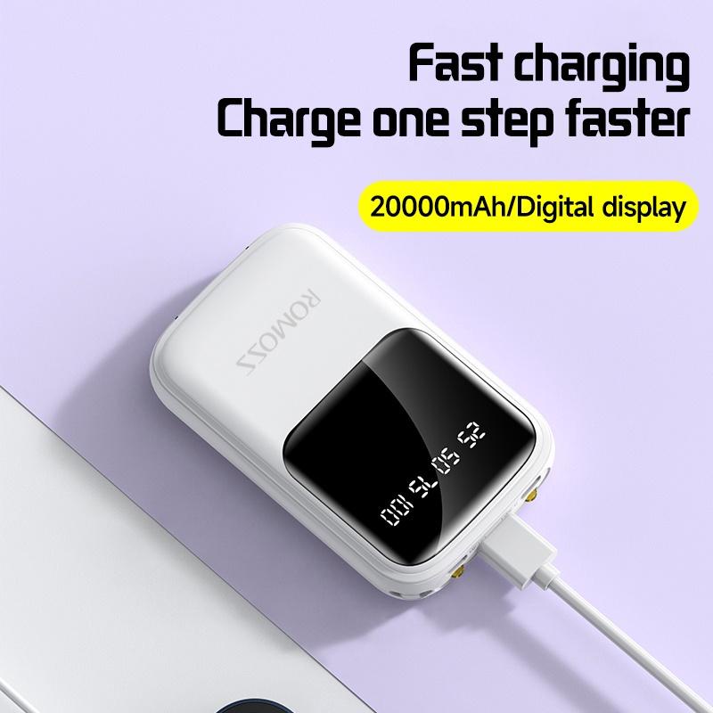 AIKAS COD KC15 20000mah Fast Charger Powerbank With LED Emergency Light. 