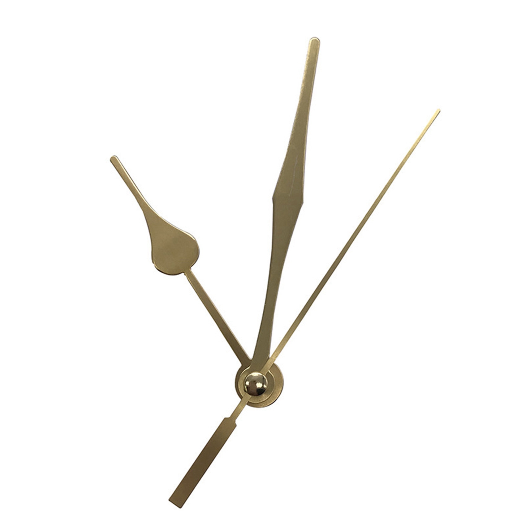 Non-Ticking Quartz DIY Wall Clock Movement Mechanism Kit with 3 Gold Silent Clock Repair Parts Replacement. 