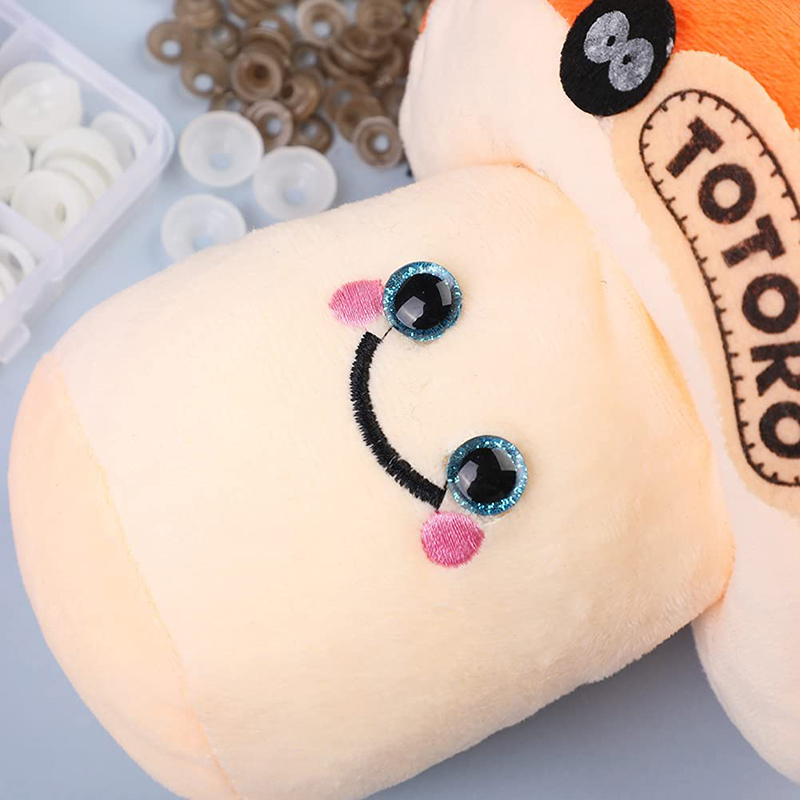 KRABALL Plastic Safty Eye And Nose Kit For Toy Plush Eyeballs For Doll Making Wool Felting Handmade Craft Accessories Tools MuXiaRe. 