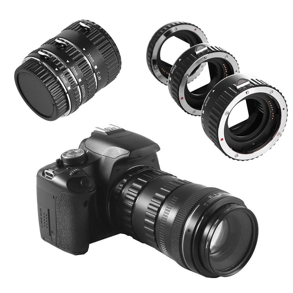 Auto Focus AF Macro Extension Tube Ring Lens Set for Canon EOS Lens M Mount. 