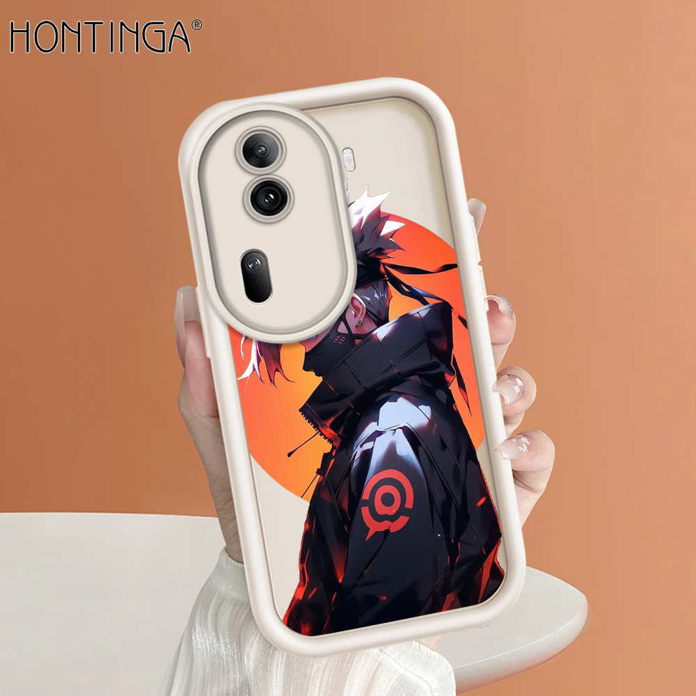Hontinga for OPPO Reno11 Pro Reno11 5G Back Cover Uzumaki Naruto Kakashi Ladder Soft Camera Protection Rubber Phone Case