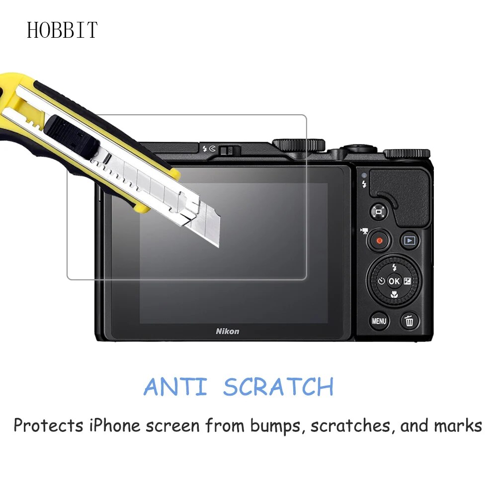 【3C VictoryEagle】2Pack Coolpix A900 / Coolpix B500 0.3mm 2.5D 9H Clear Tempered Screen DSLR Camera LCD Guard Film. 