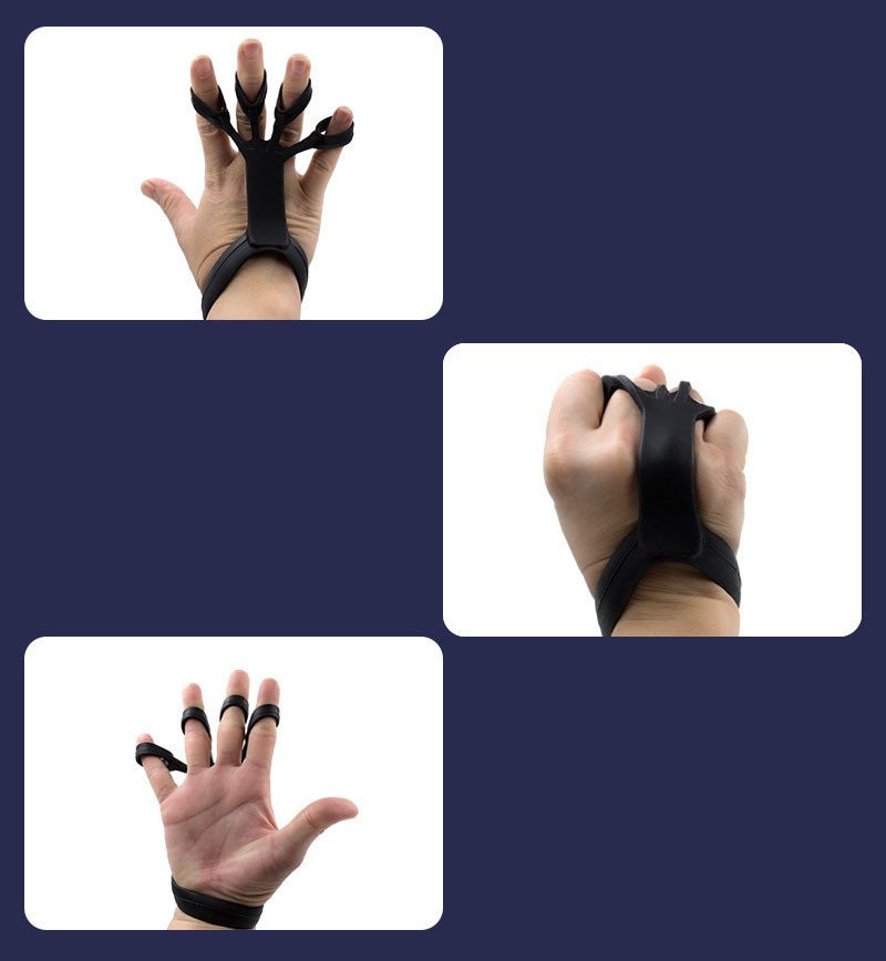 Grip Trainer, Finger Stretcher, Finger Exerciser & Hand Strengthener, Adjustable Level Resistance Finger Trainer for Strength Training. 