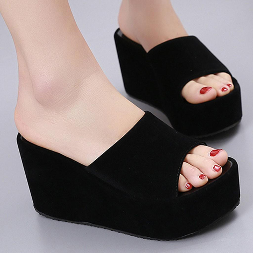 summer open toe slippers