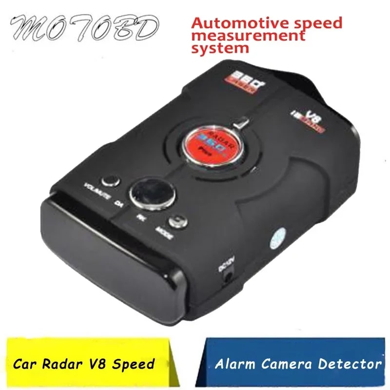 Car Radar V 8 Laser Speed Alarm Camera Detector 16 For Band 360 Degree Voice Detection Car-Detector V8. 
