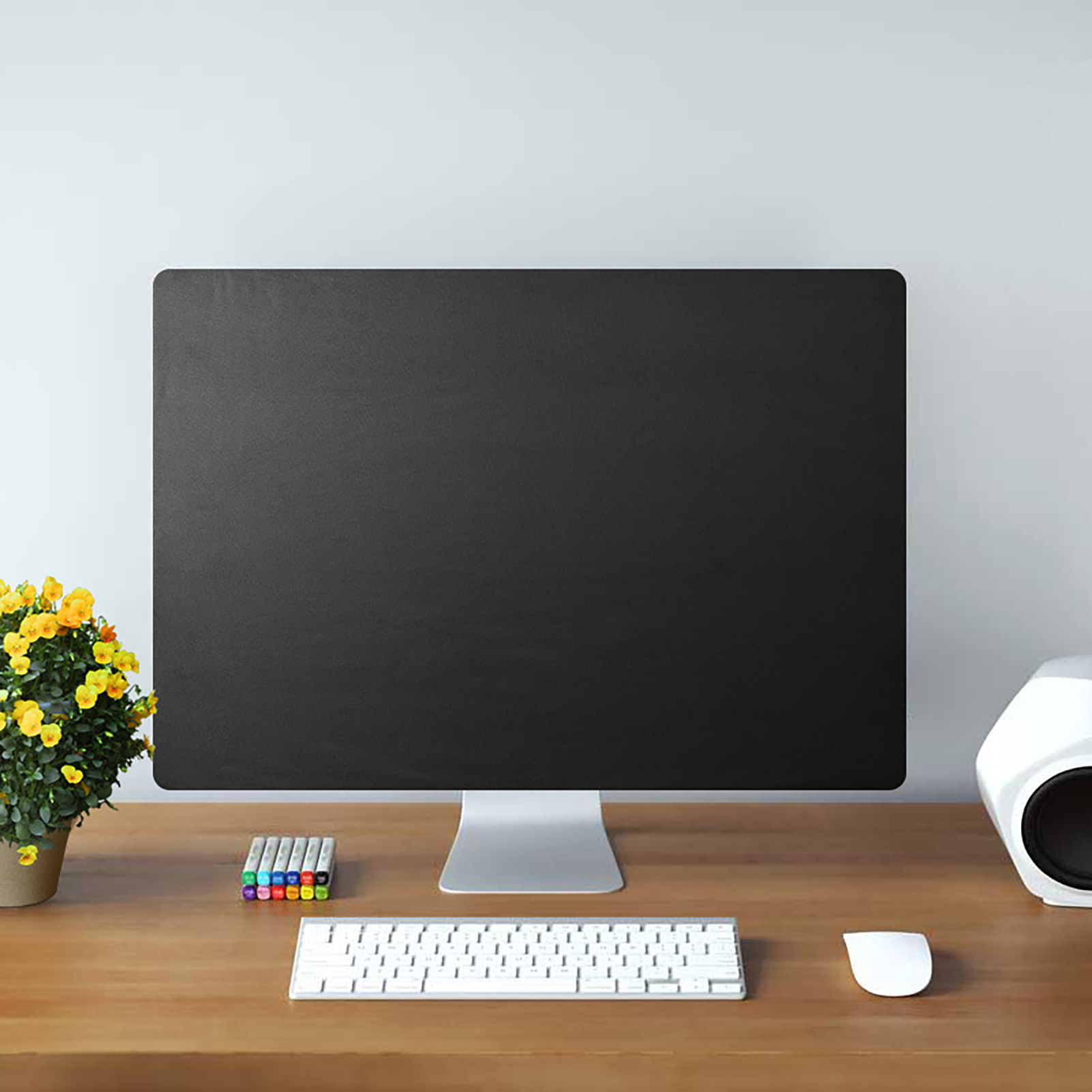 Screen Protector Soft Computer Monitor Solid Color Dust Cover. 