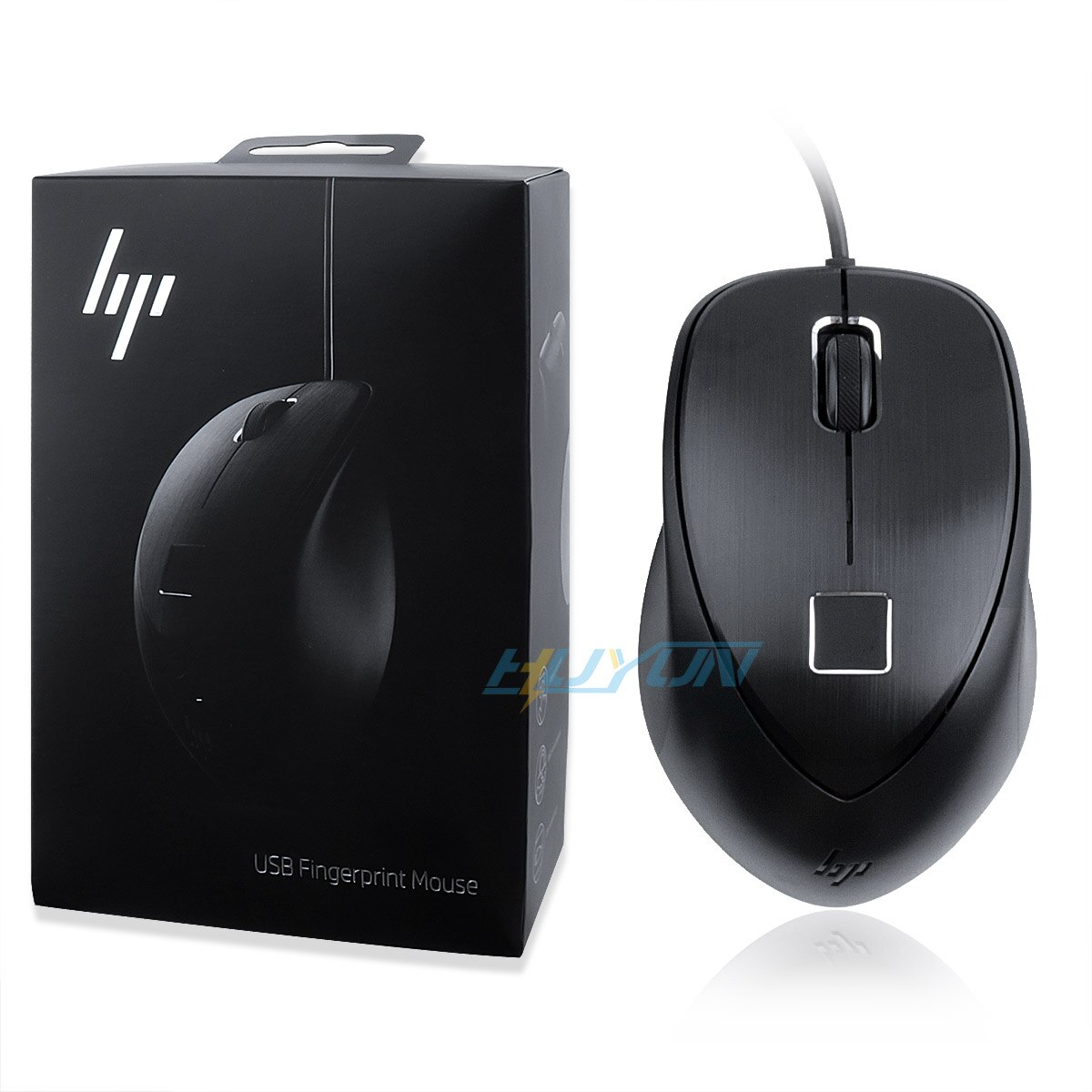 HP Egonomic Fingerprint USB Wired Gaming Mouse HSA-P004M 4TS44AA