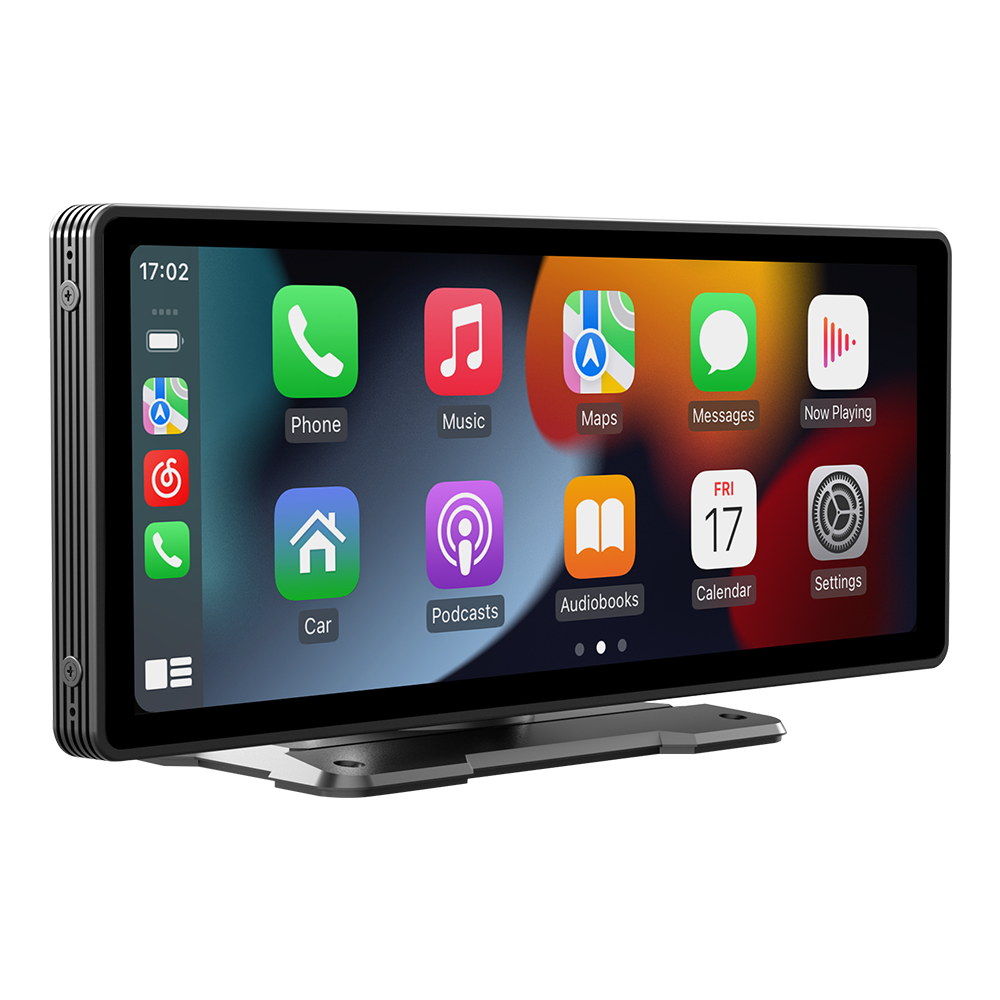 BQCC 10.26 Inch Portable Wireless Carplay Screen HD Rear Reversing Camera Car Radio DVR MP5 Multimedia Video Player Android Auto. 