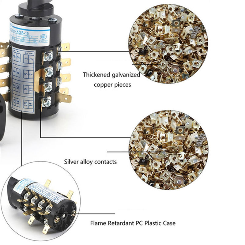 HZ5B-20/4. 4 Phase 16 Screws Rotary Cam Transfer Combination Switch for Electric Welding Machine. 