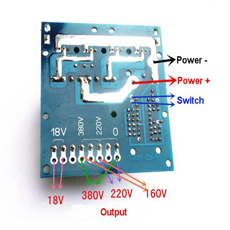 DC 12V TO AC 220V 380V 500W 1000W Inverter Boost Board Transformer