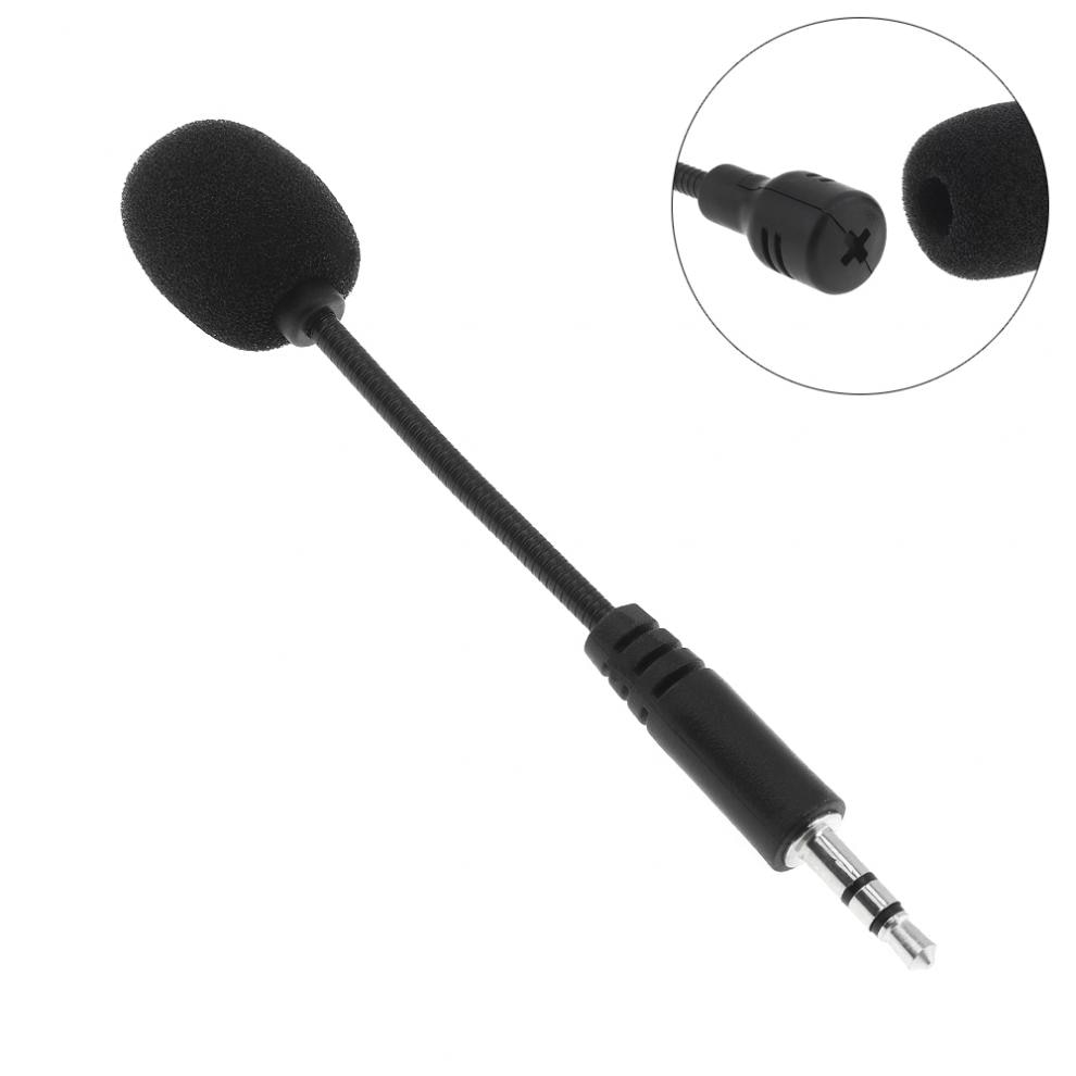 Mini 3.5mm Jack Flexible Capacitance Microphone Mic for  PC  Notebook 1 section interface. 
