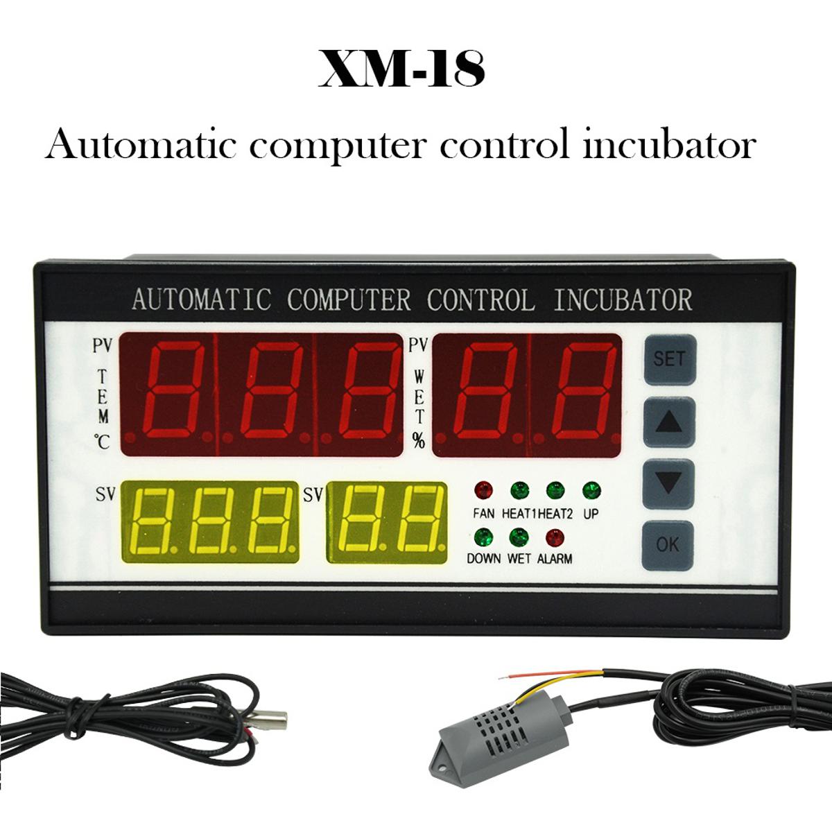 XM-18 Egg Incubator Controller Multifunction Controller Temperature Humidity Thermostat Automatic Egg Hatcher Control System. 