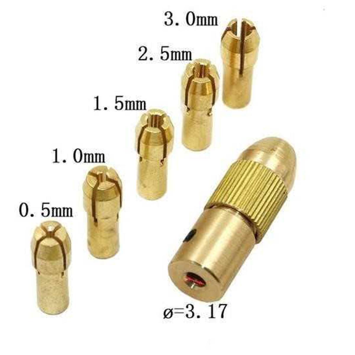 Drill Chuck Set for DIY Mini Drill Machine DIY Drill Machine Parts using 12V DC Motor 3.17mm & 5mm Variant