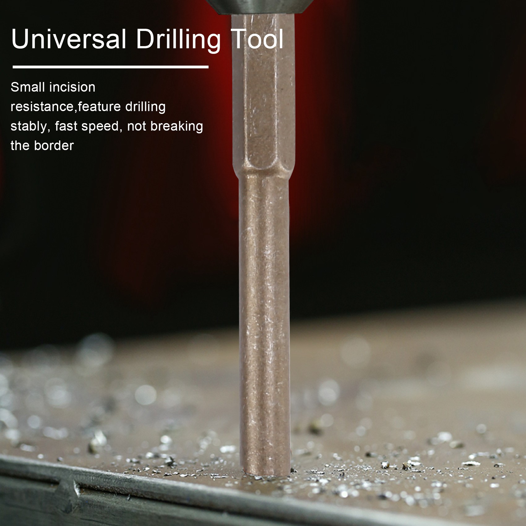 Efficient Universal Drilling Tool, Multifunctional Triple-Cornered Cross Alloy Drill Bit Set. 