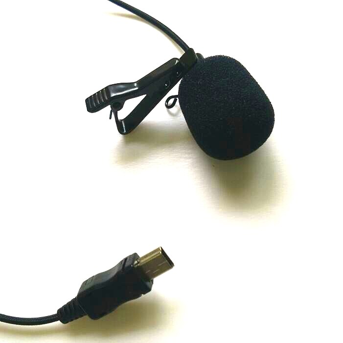 【VisioN Shop】NEW 150cm Quality 1.15M Gopro Mini USB External Collar Clip on Mic for Gopro Hero 4 3+ 3 Camera. 