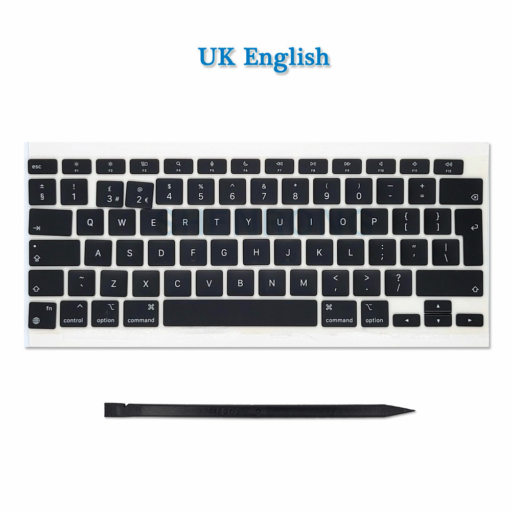 Laptop A2337 AZERTY Keys Keycaps US*French*Russian*Spanish... For Macbook Air Retina 13 M1 A2337 Key Cap Keyboard 2020 EMC 3598. 