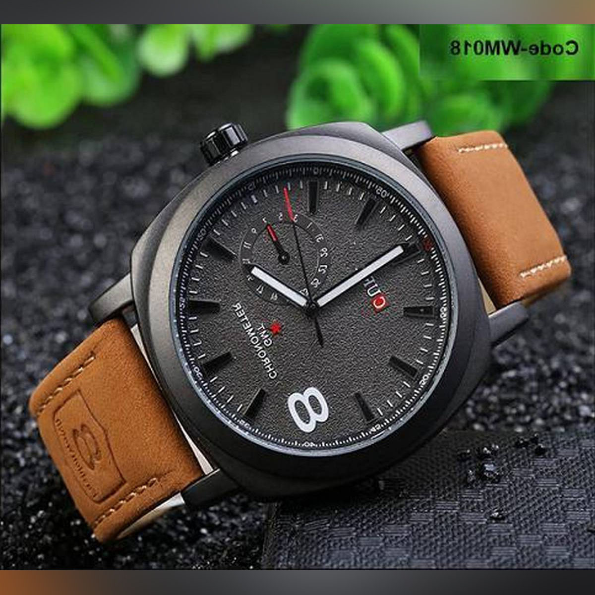 Black Analog Watch For Men. 