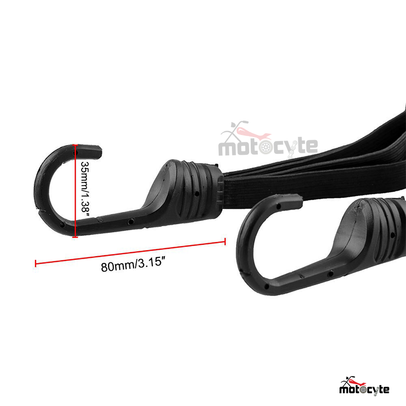 Motorcycle Universal Helmet Bag Box Carrier Elastic Strap with 2 plastic hook. 