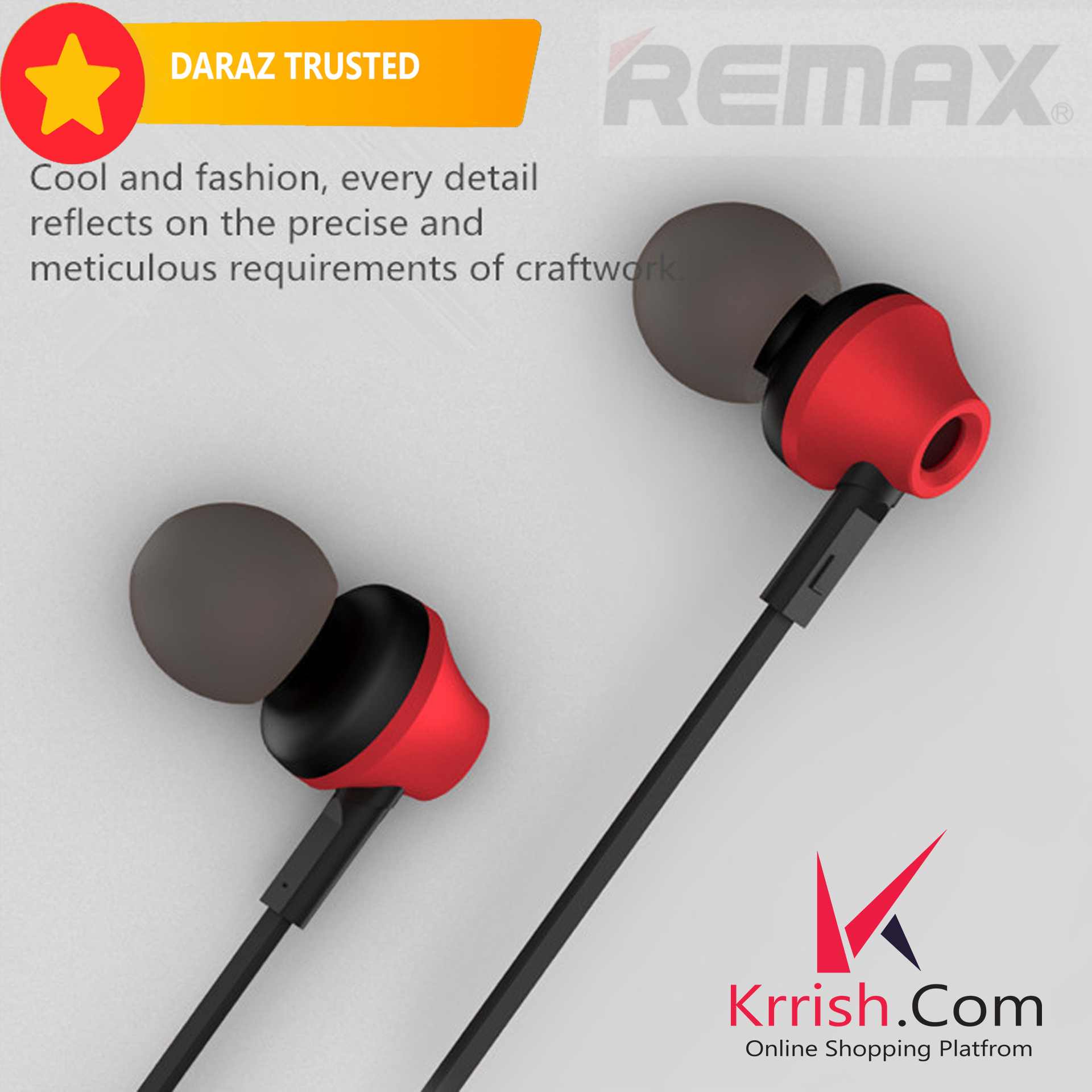 Remax RM 610D Smart Music in-Earphone/Headphone with microphone Best ...