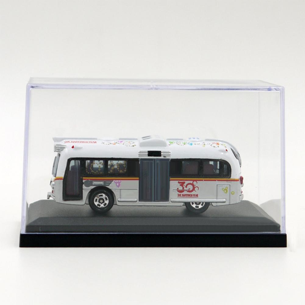 Acrylic Display Case for 1:64 Scale Car Dust-Proof Black Base Display Box for Diecast Model Toy Car. 