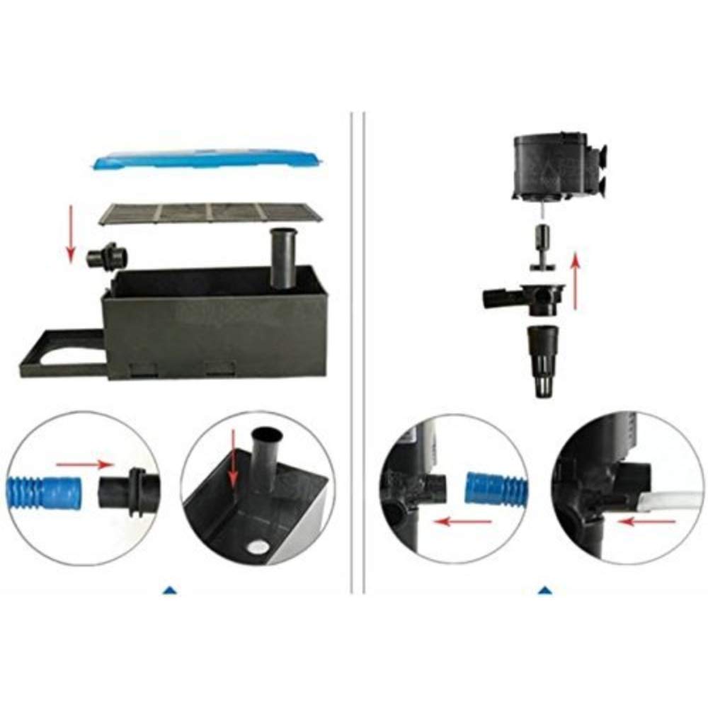 Live with Alive SOBO Aquarium Top Filter WP-1880F (Free!!! Filter Sponge 1 feet). 