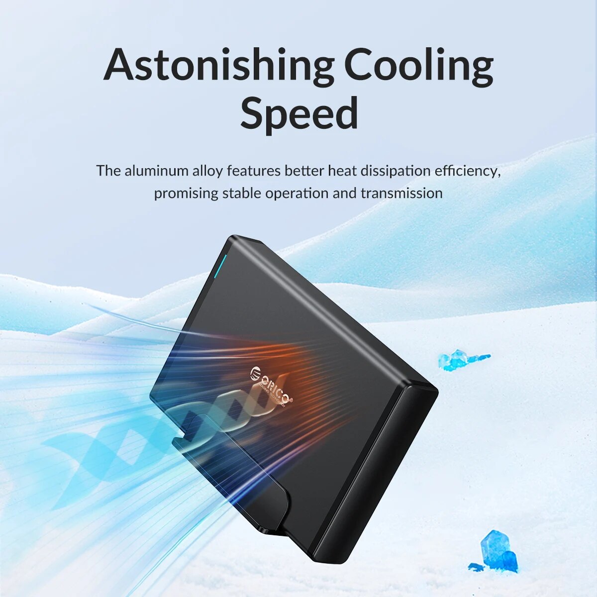 ORICO Aluminum Hard Drive HDD Enclosure USB3.0/Type-C 3.5 inch HDD Case Docking Station Support UASP 12V2A Power. 