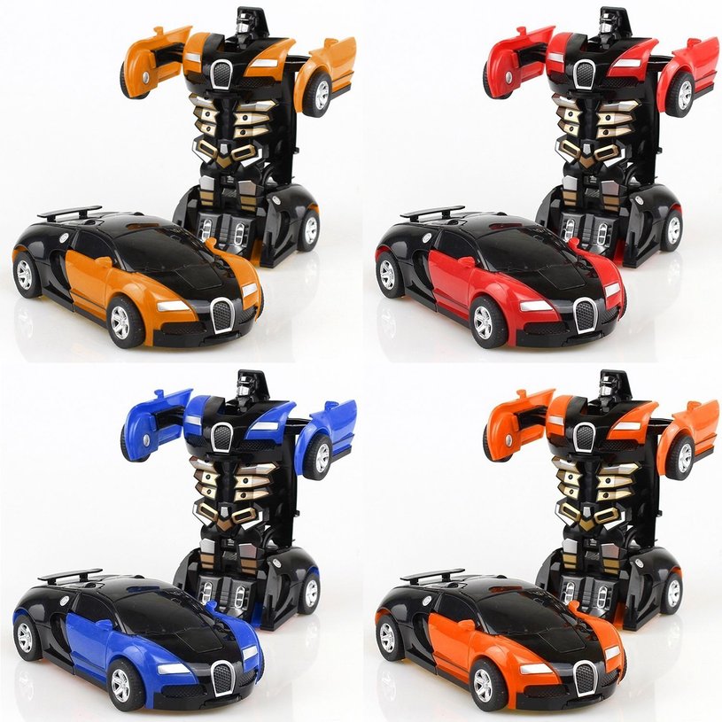 Transformation Toy Car Anime Action Figure Toys Collision Transforming Model. 