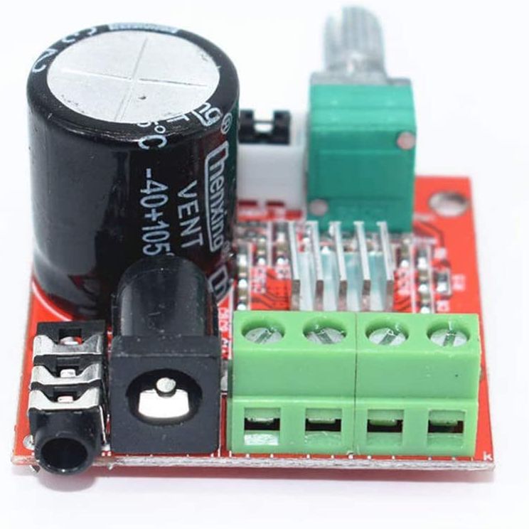 RED/BLACK PAM8610 With VOLUME POT PAM-8610 Hi-Fi Audio Stereo Amplifiers Board Module Dual D Class Channel 2x10W 12V Mini Stereo Digital Audio Amplifier Circuit 10W Speakers. 