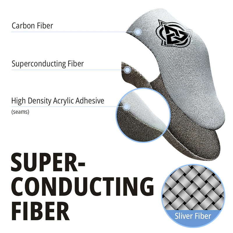 【🔥Fly Shark】BlueWow Fly Shark Custom Knitted Silver Cloth Breathable Gaming Finger Cots Ultra-thin Silver Fiber Highly Sensitive Gaming Finger Cots Suitable for PUBG Touch Screen Mobile Game. 