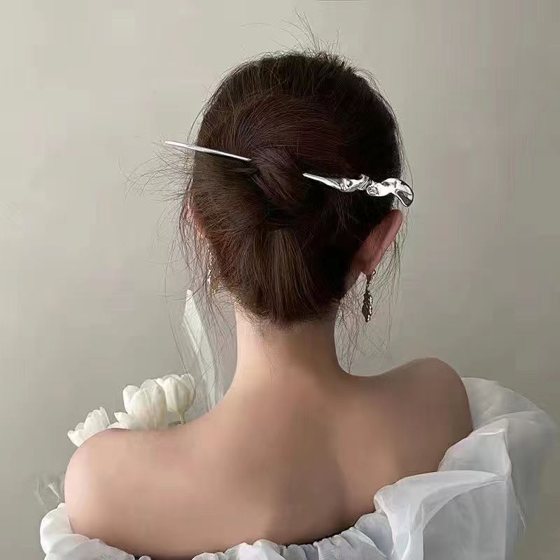 Glowing Lotus GD Hairpin Female Ancient Style Han Chinese Clothing Cheongsam Hairpin Lotus Hair Clasp Super Fairy Updo Pin. 