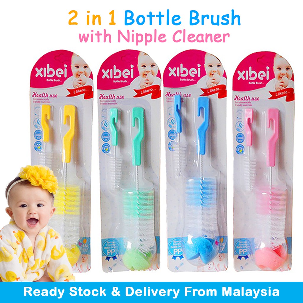 Baby Shower Brush 2pcsblue